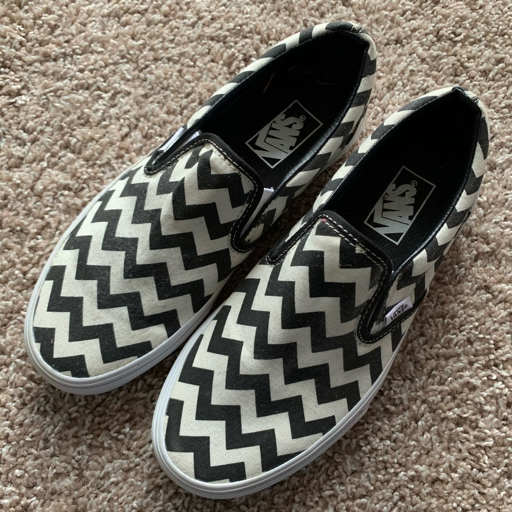 Chevron Vans Slip On